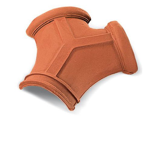 Three-way roof tile - V1T-0 - Fornace laterizi Vardanega Isidoro srl - ridge / clay / small