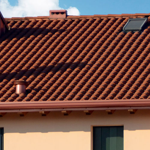 Portuguese roof tile - COPPODOC - Fornace laterizi Vardanega Isidoro srl - clay / large / red
