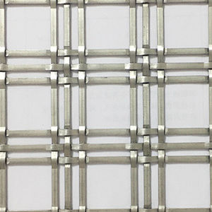 Stainless steel woven wire fabric - XY-4435 - Hebei Shuolong Metal Products Co.,Ltd - for facade / for wall / square mesh
