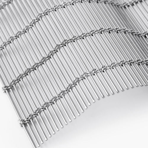 Stainless steel metal mesh - XY-M2647 - Hebei Shuolong Metal Products Co.,Ltd - for interior / cladding / for facade
