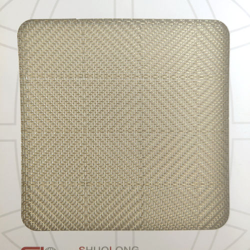 Stainless steel woven wire fabric - XY-R-2825 - Hebei Shuolong Metal Products Co.,Ltd - for interior / woven / silver-colored