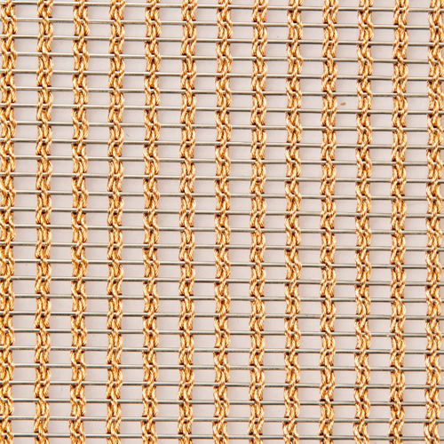 Stainless steel woven wire fabric - XY-M3165ST - Hebei Shuolong Metal Products Co.,Ltd - copper / for interior / for facade