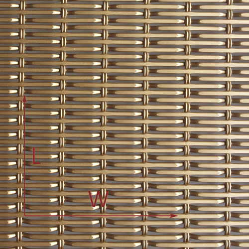 Aluminum woven wire fabric - XY-1228P - Hebei Shuolong Metal Products Co.,Ltd - for facade / elongated mesh / close-knit mesh