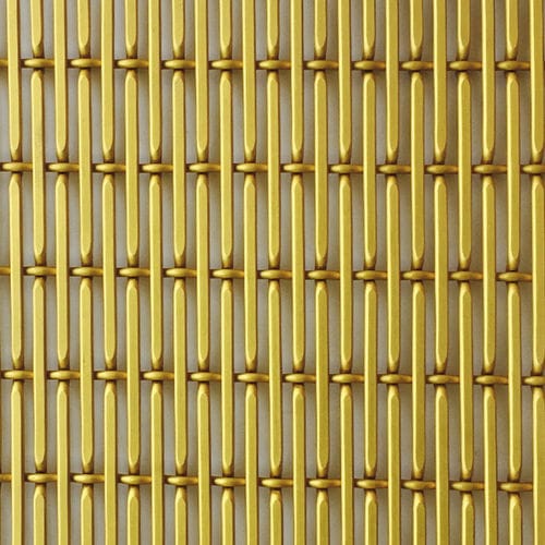 Wire curtain wall mesh - XY-6010P - Hebei Shuolong Metal Products Co.,Ltd - aluminum / woven / elongated mesh
