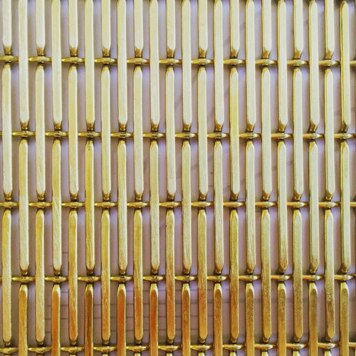 Brass woven wire fabric - XY-6010T - Hebei Shuolong Metal Products Co.,Ltd - elongated mesh / decorative