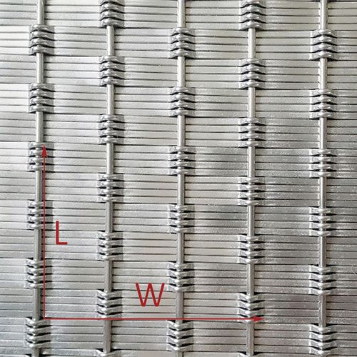 Stainless steel wire mesh - XY-D2175 - Hebei Shuolong Metal Products Co.,Ltd - for facade / for wall / cladding