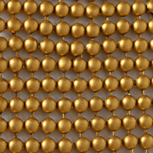 Aluminum wire mesh - XY-B-F - Hebei Shuolong Metal Products Co.,Ltd - for curtains / for interior design / golden