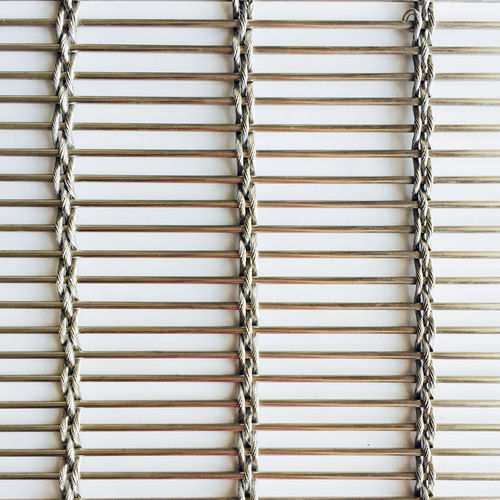 Stainless steel wire mesh - XY-M3365 - Hebei Shuolong Metal Products Co.,Ltd - cladding / solar shading / elongated mesh