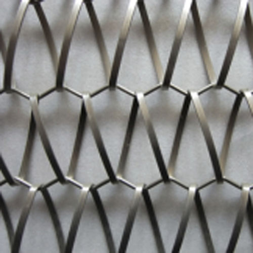 Stainless steel woven wire fabric - XY-A3264B - Hebei Shuolong Metal Products Co.,Ltd - for facade / twisted