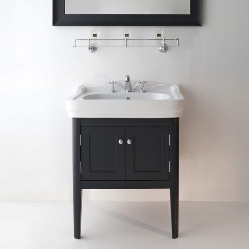 Wall-mounted washbasin cabinet - Albion Bath Co - wooden / traditional / 2 doors