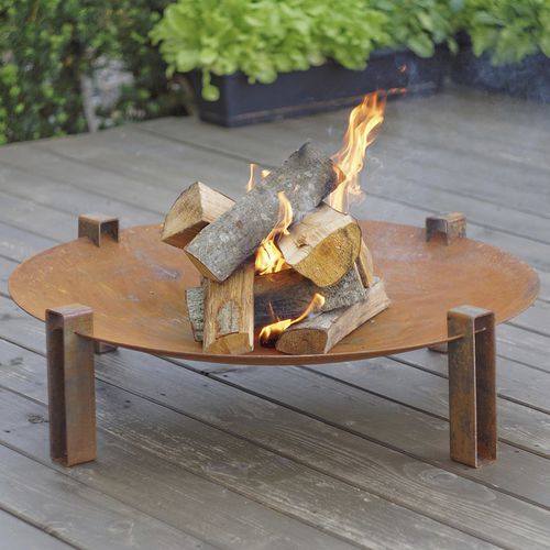 Wood-burning fire pit - ALNA - CURONIAN - carbon steel