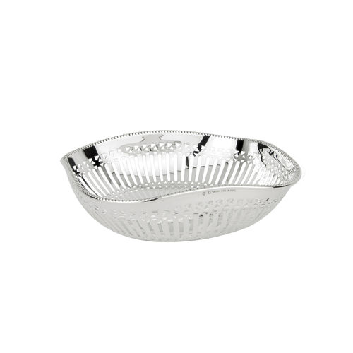 Sterling silver bread basket - HAZE - TOPAZIO - commercial / for domestic use