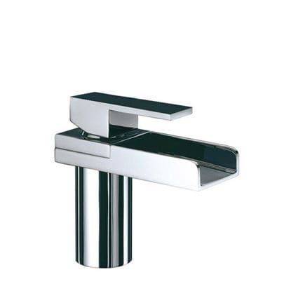 Washbasin mixer tap - WATERSQUARE LIGHT: 123310LHT - Rubinetterie Eurorama spa - countertop / chromed metal / bathroom