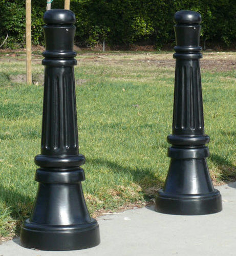 Security bollard - 1890  - CANTERBURY DESIGNS - removable / cast iron / cast aluminum