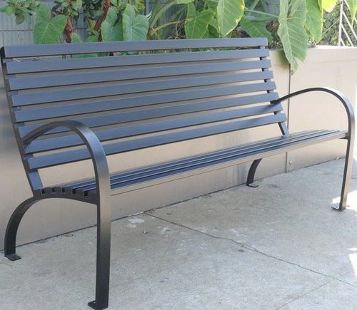 Contemporary public bench - VEGA - CANTERBURY DESIGNS - wrought steel ...