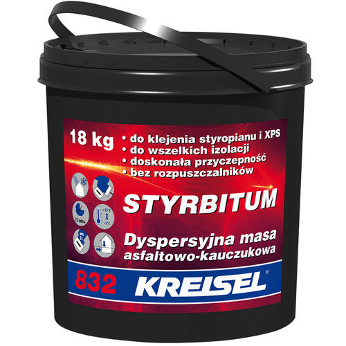 Foundation bituminous waterproofing - STYRBITUM 832 - Kreisel - patio / for balcony / for insulation panel