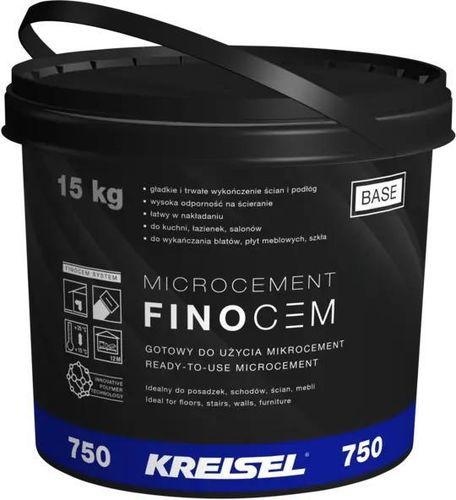Interior micro concrete - FINOCEM 750 - Kreisel - for interior walls / for wet rooms / for furniture