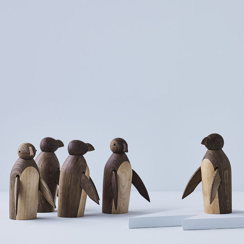 Oak sculpture - PENGUIN - lucie kaas