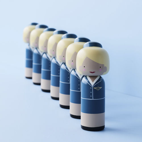 Wooden sculpture - PAN AM - lucie kaas