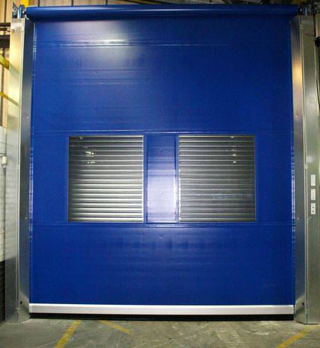 Roll-up industrial door - Industrial Door Engineering - sliding and stacking / metal / PVC