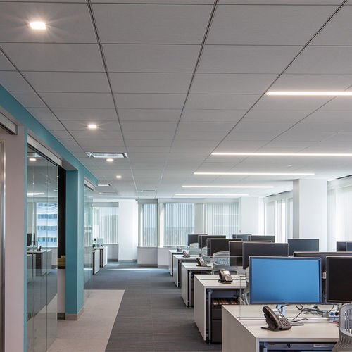 Wool suspended ceiling - POLO  - Aktav Acoustic - panel / acoustic / with hidden framework