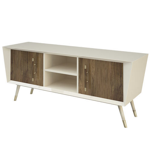 Contemporary sideboard - Daras - Muranti - lacquered wood / American walnut / polished brass