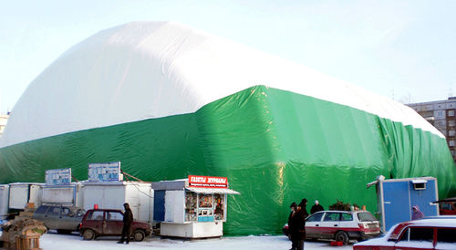Public space inflatable structure - HOLSTROY - supermarket
