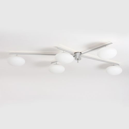 Contemporary ceiling light - LELLI - MAPSWONDERS - brass / halogen / handmade