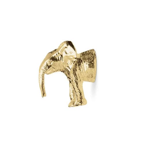 Polished brass furniture handle - ELEPHANT KD7013 - PullCast - polished / lacquered / enameled