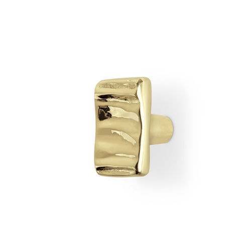 Contemporary furniture knob - Baruka CM3053 - PullCast - polished brass