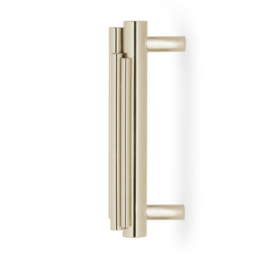 Gold-plated brass furniture handle - Brubeck TW5015L/R - PullCast
