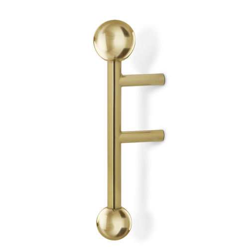 Door pull handle - QUANTUM TW5006 - PullCast - brushed brass / nickel-plated brass / gold-plated brass