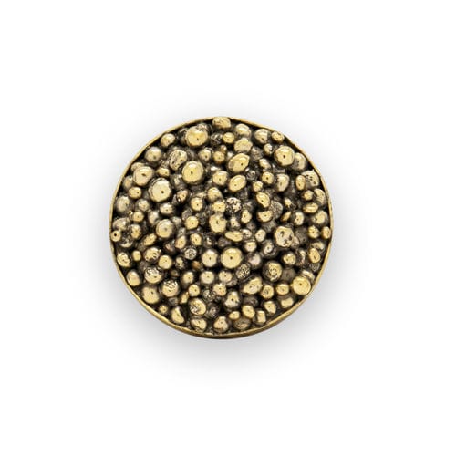 Contemporary furniture knob - CAVIAR OC2032 - PullCast - brushed brass / polished brass / aged brass