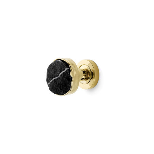 Contemporary door knob - Tiffany Marble CM3072 - PullCast - brushed brass / polished brass / aged brass