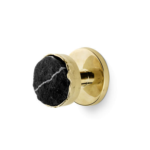 Contemporary door knob - Tiffany Marble CM3073 - PullCast - brushed brass / polished brass / aged brass