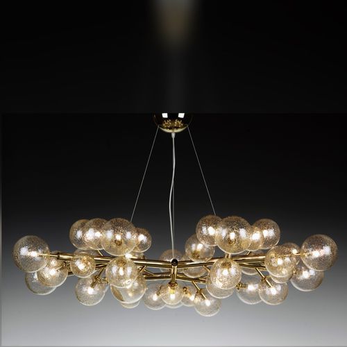 Minimalist design chandelier - MIMOSA - Alberto Dona - Murano glass / commercial / with globes