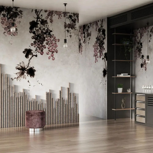 Contemporary wallpaper - BACCO - WallyArt - nonwoven fabric / fiberglass / vinyl