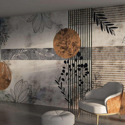 Contemporary wallpaper - FLOW - WallyArt - nonwoven fabric / fiberglass / vinyl