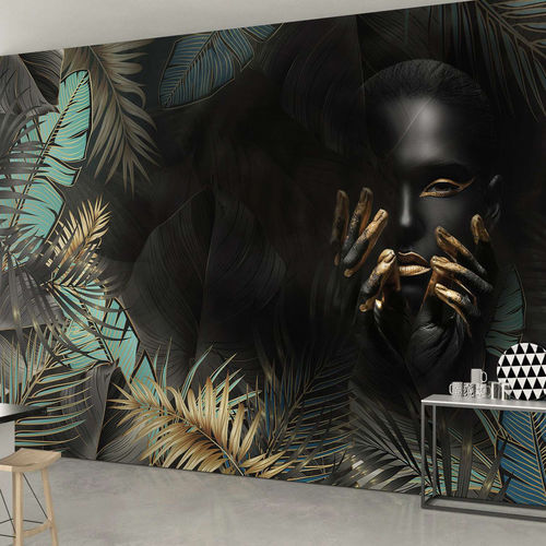 Contemporary wallpaper - LADY MAUI - WallyArt - nonwoven fabric / fiberglass / vinyl
