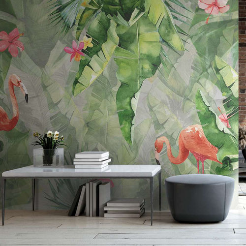 Contemporary wallpaper - AMAZON - WallyArt - nonwoven fabric / fiberglass / vinyl
