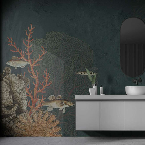 Contemporary wallpaper - BALI - WallyArt - nonwoven fabric / fiberglass / vinyl