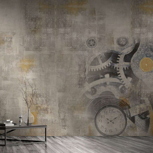 Contemporary wallpaper - GEAR - WallyArt - nonwoven fabric / fiberglass / vinyl
