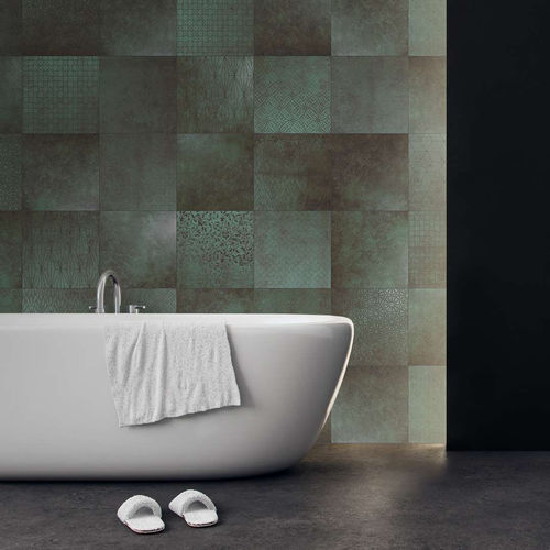 Contemporary wallpaper - RUST - WallyArt - nonwoven fabric / fiberglass / vinyl