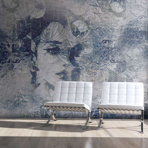 Contemporary wallpaper - NADINE - WallyArt - nonwoven fabric / fiberglass / vinyl