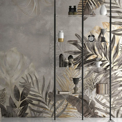 Vinyl wallpaper - SMERALDO LITE - WallyArt - nonwoven fabric / patterned / nature pattern