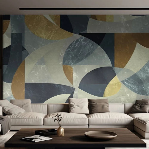 Contemporary wallpaper - IRIS - WallyArt - nonwoven fabric / fiberglass / vinyl