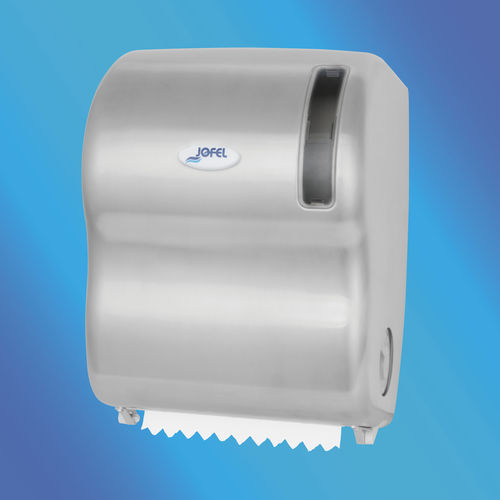 Wall-mounted paper towel dispenser - AG59000 - JOFEL INDUSTRIAL S.A. - steel / ABS / electronic