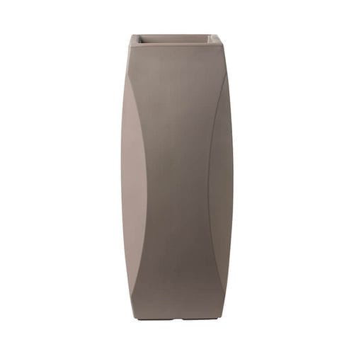 Rotomolded polyethylene plant pot - Square Lince - PASQUINI & BINI - square / home / brown