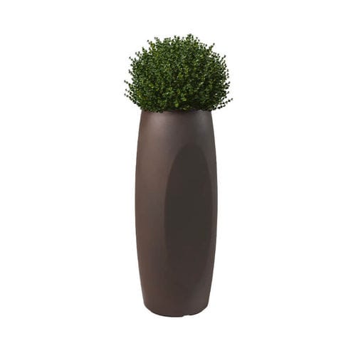 Rotomolded polyethylene plant pot - Lince  - PASQUINI & BINI - round / home / brown