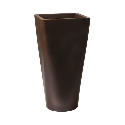 Rotomolded polyethylene plant pot - Auriga - PASQUINI & BINI - home / brown / anthracite